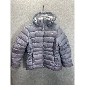 North Face Women's  XL Gotham 550 Down Hooded Parka Winter Jacket Blue